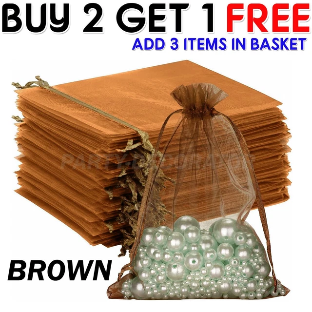 25 & 50 Organza Bags Wedding Party Favour Gift Candy Jewellery Pouch Large 25 & 50 Organza Bags Wedding Party Favour Gift Candy Jewellery Pouch Large