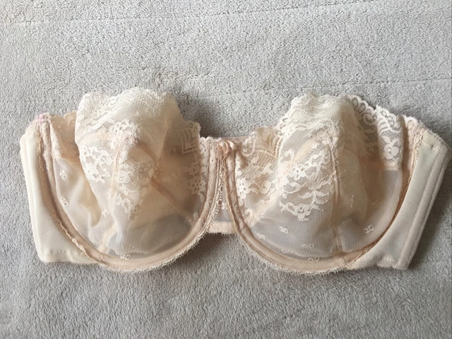 Soutien-gorge Vintage Le Foglie Années 90 - Taille FR90/B, Dentelle Rouge, Neuf Avec étiquettes