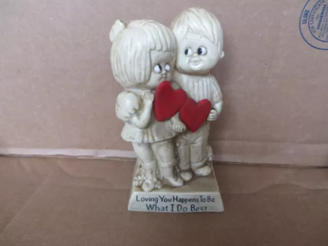 Vintage 1970's Wallace Berries Figure Loving You Happens To Be What I Do Best