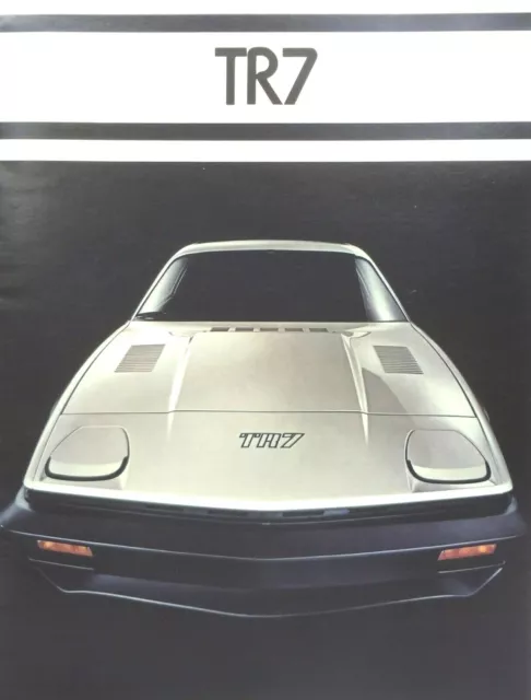 Triumph TR7 1977 Dealer Showroom Sales Catalog Brochure  Shape of Things to Come
