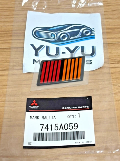 Genuine Mitsubishi RALLIART Rear Emblem Badge – OEM 7415A198 – Japan