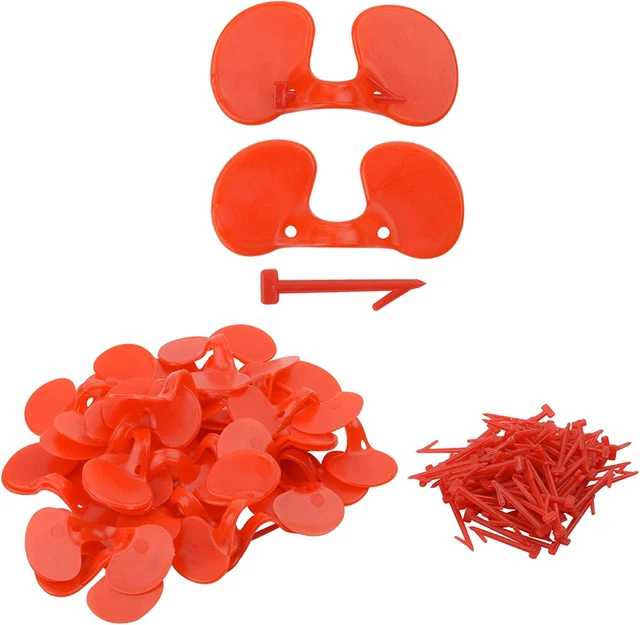 Bluecell World 100 Pieces Chicken Goggles Pheasant Poultry Blinders Spectacles A