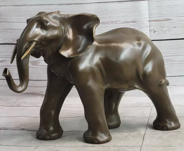 Art Deco Fauna Selvatica Elefante Da Decorazione Bronzo Caldo Scultura Statua