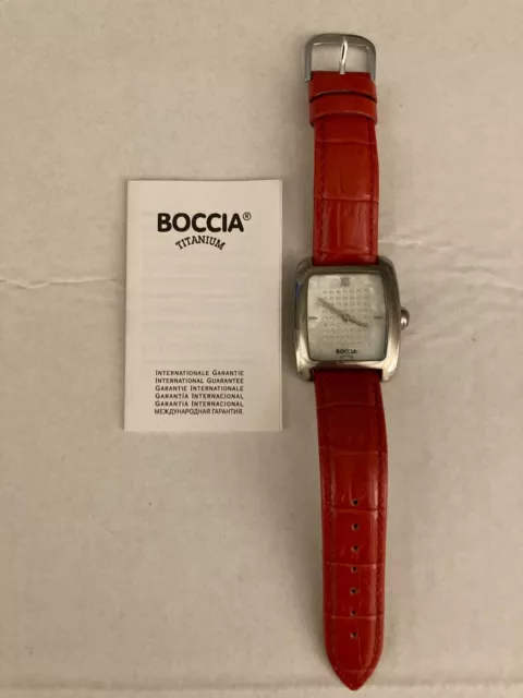 Women's Boccia Titanium watch with 4 straps