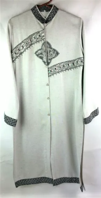 Mens Sherwani Size M Chest 40 Gray Embellished Chest Wedding Festival