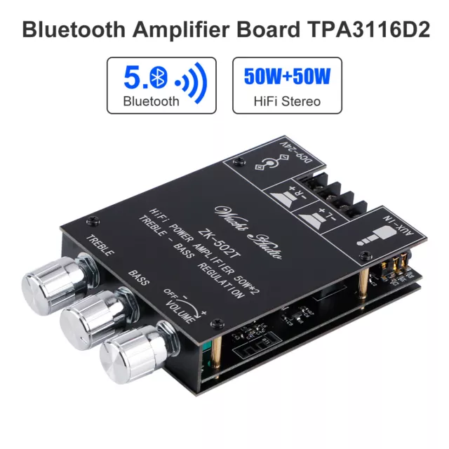 Amplificatore Bluetooth Scheda Stereo 2.0 TPA3116D2 2X50W Modulo Amplificatore Audio