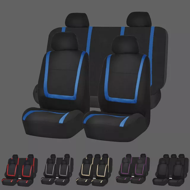 Auto Sitzbezüge Kompatibel Vorne Fahrersitz + Rücksitze Schonbezüge Komplettset