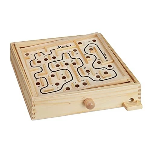 Warmhm 4pièces Jeu Éducatif Bois Labyrinthe à Billes Équilibre Découvrez Le Jouet Garçon Fille pour Développement Moteur Et Concentration Warmhm 4pièces Jeu Éducatif Bois Labyrinthe à Billes Équilibre Découvrez Le Jouet Garçon Fille pour Développement Moteur Et Concentration