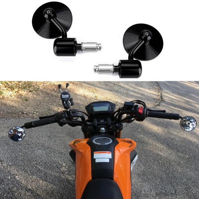 For 2019 2018 2017 Honda Grom 125 Motorcycle 7/8" Bar End Rearview Side Mirrors