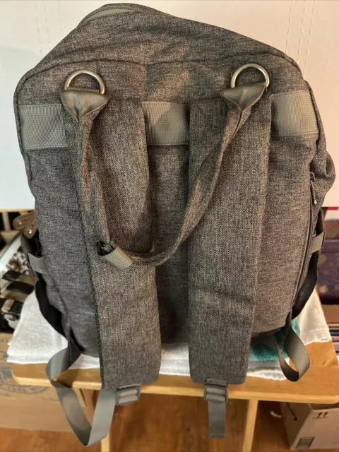 Diaper Bag Backpack, RUVALINO Multifunction Travel Back Pack Gray 4