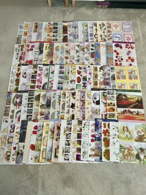 100 Card Making Topper / Decoupage A4 sheets, All Non Die Cut