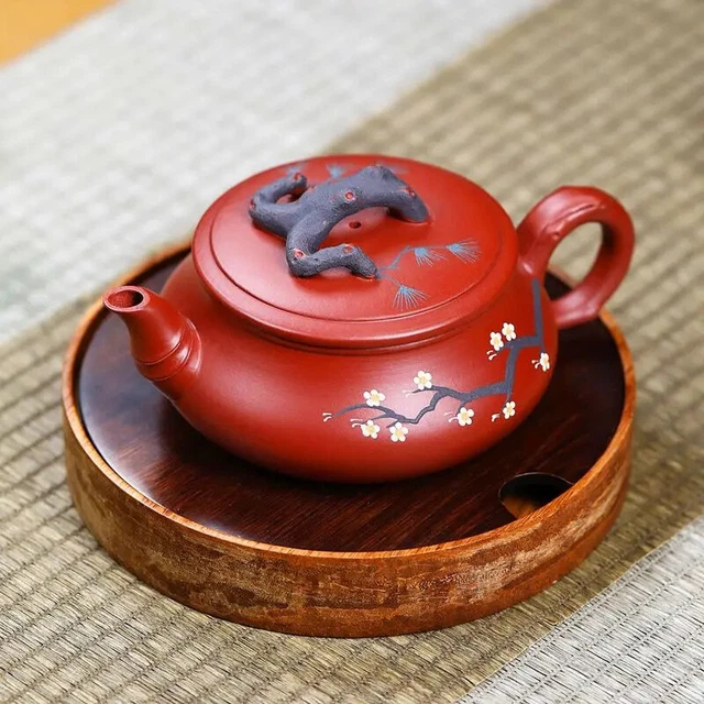 CHINESE YIXING PURPLE Clay Teapots Raw Ore Scoop Tea Pot Zisha Filter