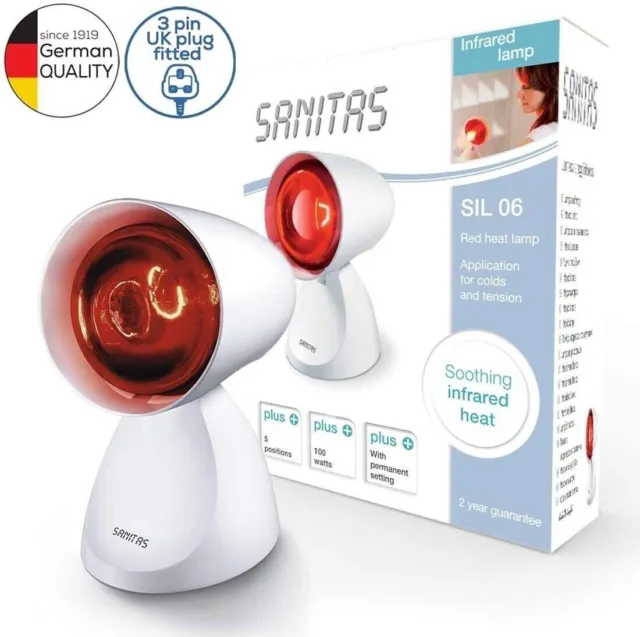 Beurer Sanitas SIL06 Infrarotlampe 100W - Gesundheitstherapie + Schmerzlinderung 2