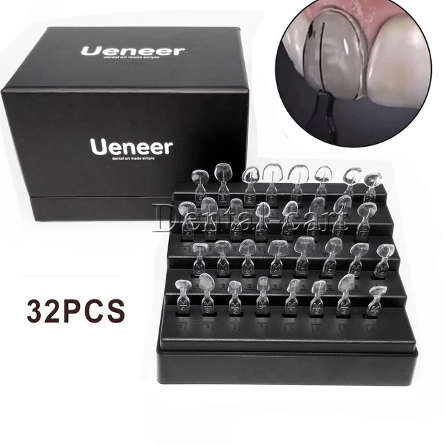 1Set(32pcs) Dental Composite Resin Teeth Veneers Mould Quick Forming Anterior