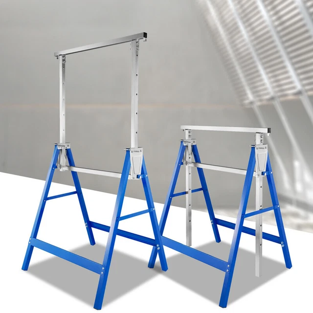 2X caballete galvanizado trabajo de techo caballete plegable andamio de construcción caballete de trabajo