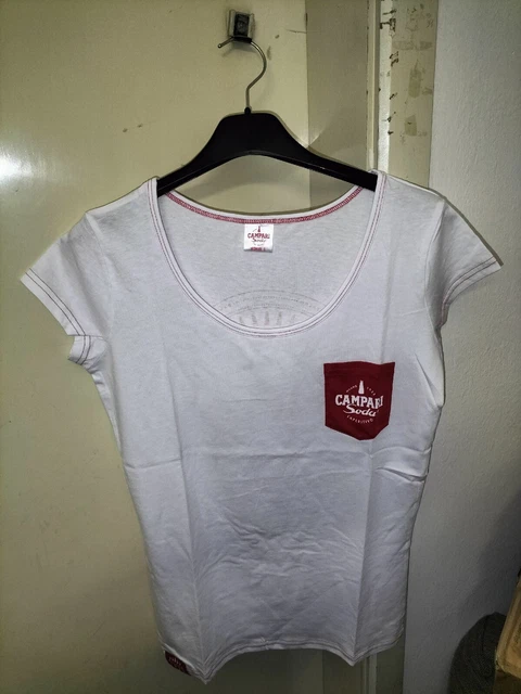 T-Shirt Maniche Corte Donna Pubblicitaria Aperitivo Campari Soda Milano Taglia S