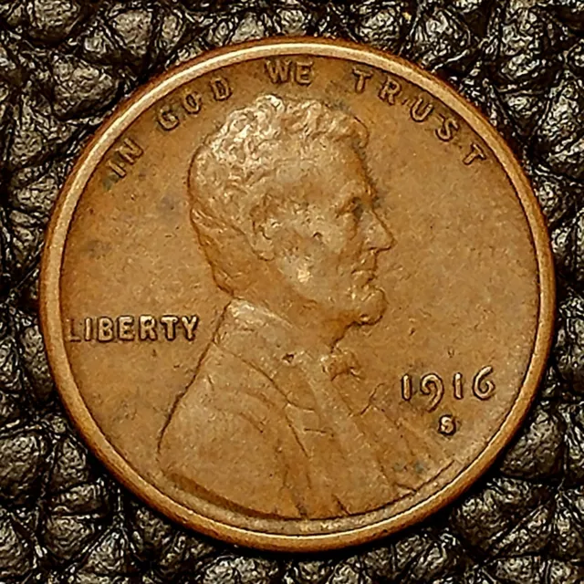 1916-S Lincoln Wheat Cent ~ Very Fine (VF) Condition ~ $20 ORDERS SHIP FREE!
