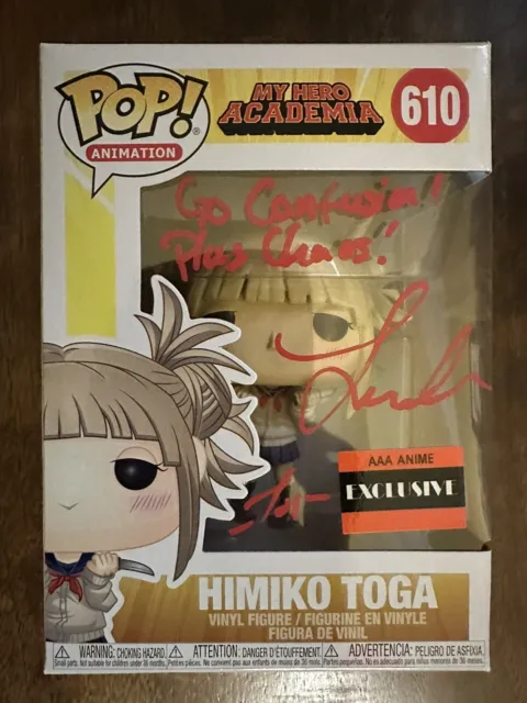 Funko Pop My Hero Academia Himiko Toga signed by Leah Clark exclusive
