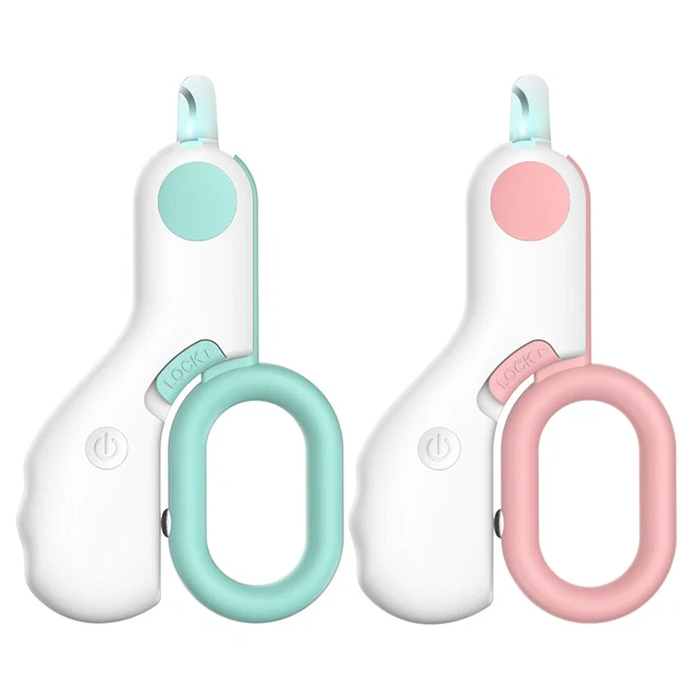 Tagliaunghie professionale per animali domestici luce LED gatti artiglio taglia unghie cani forbici unghie