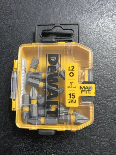 15-PACK DEWALT MAXFIT Impact Rated 1 in. PH2 Steel Screwdriving Bit DWA1PH2MF15