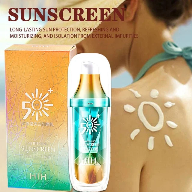 Protector solar blanqueador leche SPF50 protección UV hidratante no grasoso V8S3