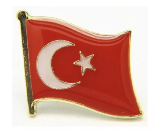 Turquie Drapeau Pays Broche Revers Cravate Tack Lds Missionnaire Statesman Ties