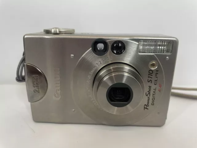 Canon PowerShot S110 Silver 1.5" LCD 2.1MP 2x Optical Zoom Digital Elph Camera