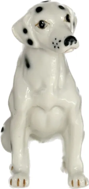 Vintage Mini Bone China Figurine Dog Pup Puppy Dalmation Miniature