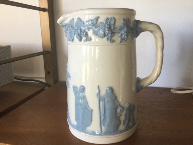 Wedgwood Embossed Queens Ware Etruria Barlaston Jug