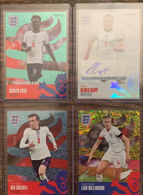 Panini Das Beste England Parallelen Autogrammkarten