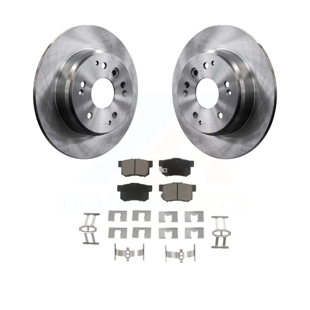 Rear Disc Brake Rotors And Ceramic Pads Kit For Acura TL Honda Element