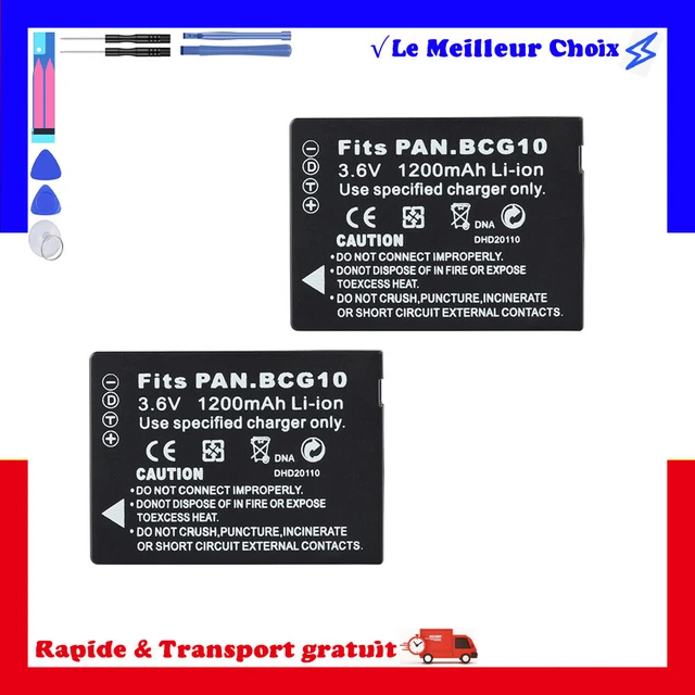 2x Batteries Rechargeables Pour Panasonic ER1611 - 1200mAh 1,2V Ni-MH - Neuf