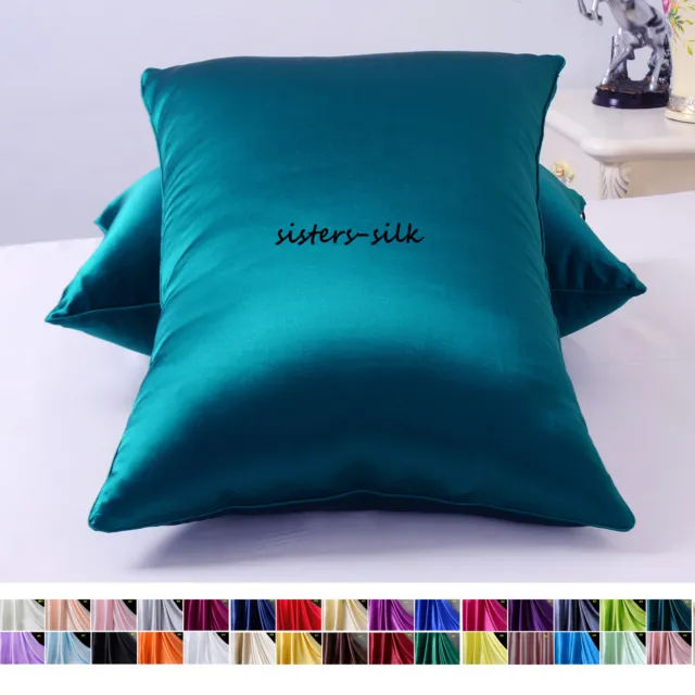 1pc 16MM 100% Pure Mulberry Silk Pillow Cases Cover Both Face Silk Pillowcases