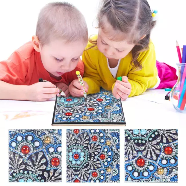 DIY Mandala Special Shaped Diamond Painting 50 Pages A5 Sketchbook Notebook Gift