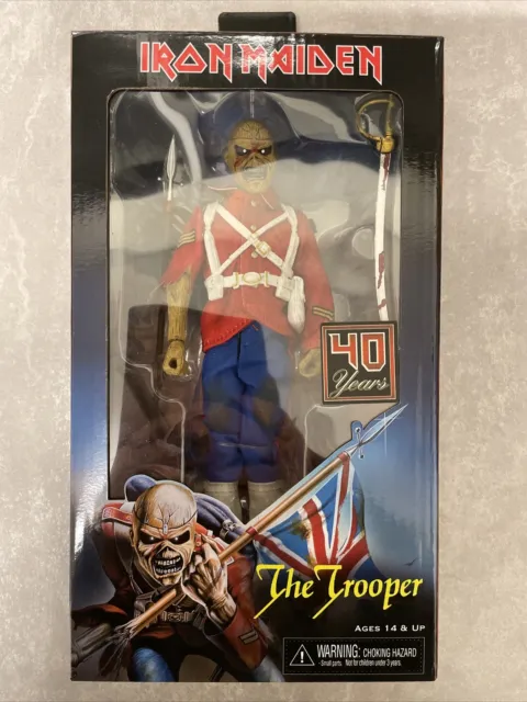 NECA Iron Maiden Eddie The Trooper 8 inch Clothed Figure ( See Description)