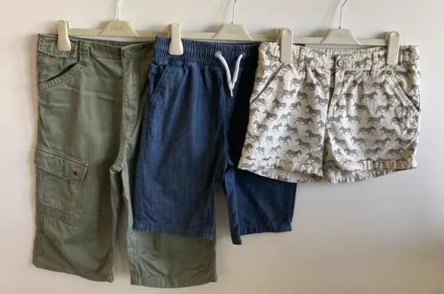 Boys Shorts Bundle M&S/Next/George Navy Khaki Beige Age 11-12 Years VGC