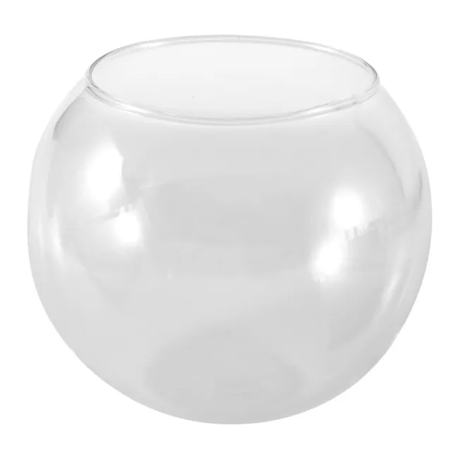 3X(Round Sphere Vase in Transparent Glass Fish Tank T8D9)