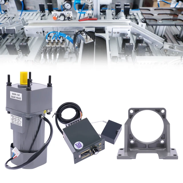 220V 90W Getriebemotor Mit Drehzahlregler - Elektromotor Für Industrie & Maschinen