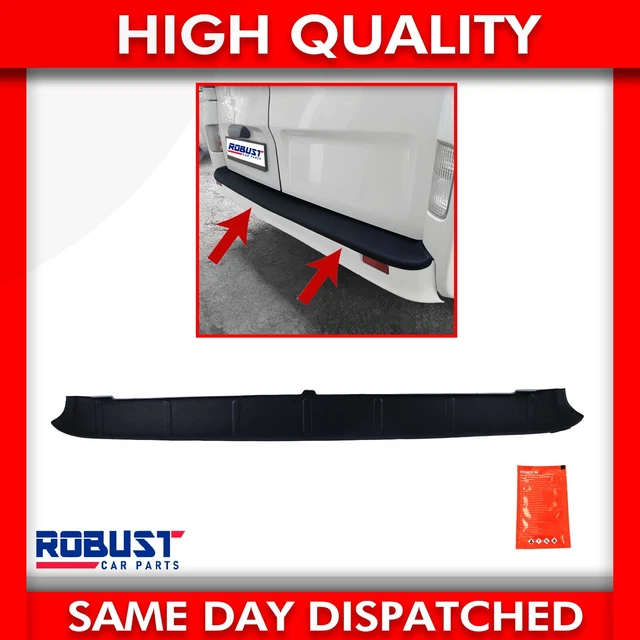 REAR BUMPER COVER Protector Abs Black For Vauxhall Vivaro Renault