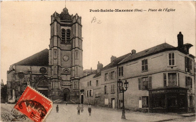 CPA AK Pont Ste-MAXENCE Place de l'Église (423284)