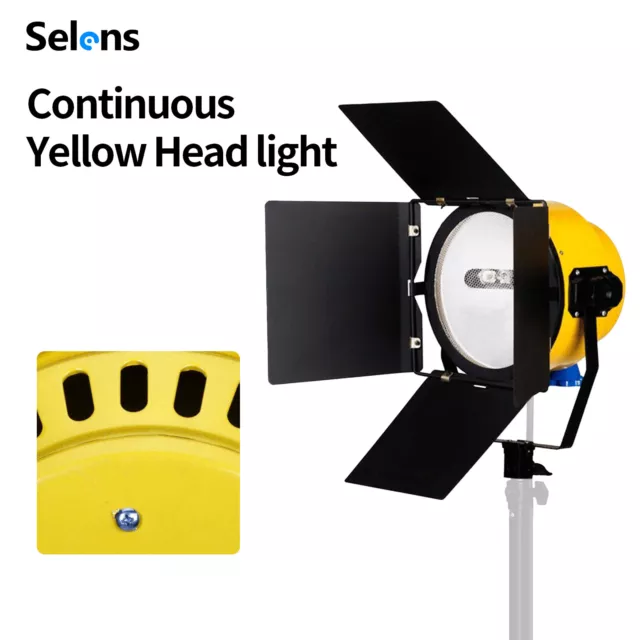 Yellow Headlight LED Continuous Spotlight 2000W Dimmable for Photography Studio