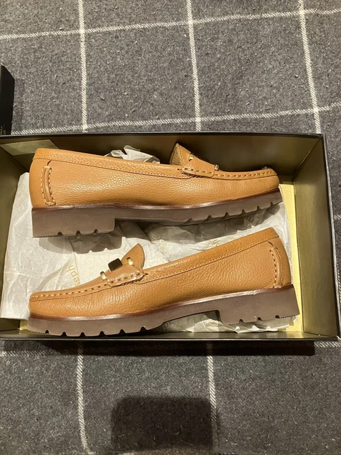 Russell and bromley tan sales loafers