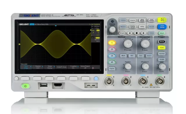 Siglent SDS1104X-E Oszilloskop 4CH 7"TFT 100MHz 14Mpoints 100kwrfms! @PinSonne 2