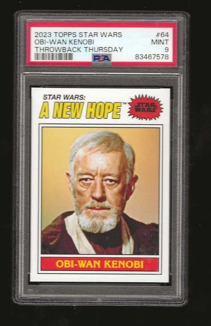 2023 Topps Star Wars Throwback Thursday # 64 Obi-Wan Kenobi   Psa 9 Mint