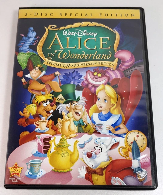 ALICE IN WONDERLAND - 2 Disc Special UN-Anniversary Edition DVD ...