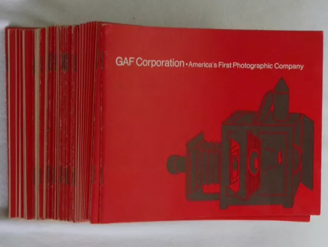 1972 Dealer's LOT GAF Corp America's First Photographic Co booklets~49 copies