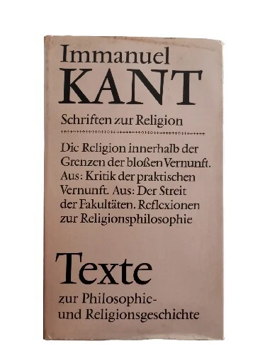 Schriften zur Religion. Kant, Immanuel: