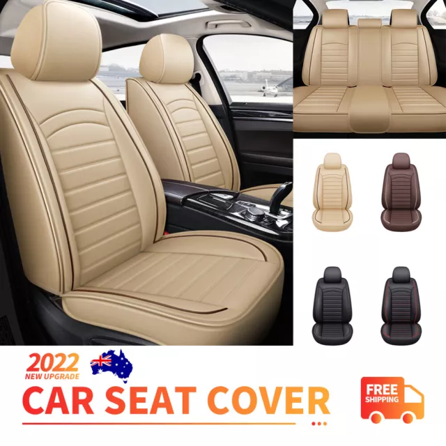 Leather Car Seat Covers Full Set Waterproof for Mitsubishi Triton Asx Outlander
