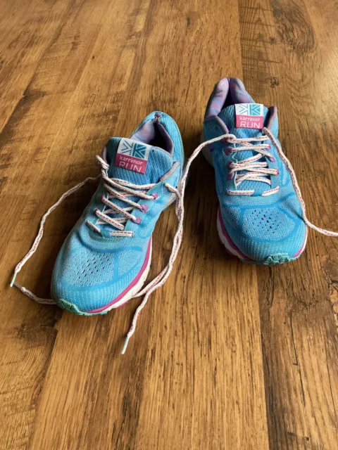 KARRIMOR D30 EXCEL Cushion Running Trainers Fit Cage Aqua White Sz 8 19.99 PicClick UK