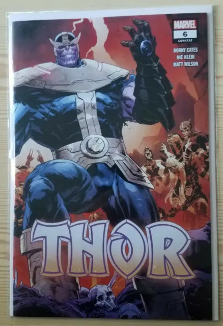 THOR #6 - 2nd Print Wrap Variant Cover Donny Cates 2020 Thanos Mljonir Galactus